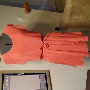 Coral Fun/Casual Dress, Sz Med